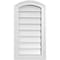 Ekena Millwork Arch Top Surface Mount PVC Gable Vent: Functional, w/ 2"W x 1-1/2"P Brickmould Frame, 14"W x 26"H GVPAR14X2602SF - alternate 1
